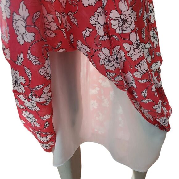 Roz & Ali Dress Floral Midi Short Flutter Sleeves - Picture 7 of 10